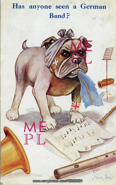 : Has anyone seen a German Band WWI cartoon : Has anyone seen a German Band WWI cartoon
