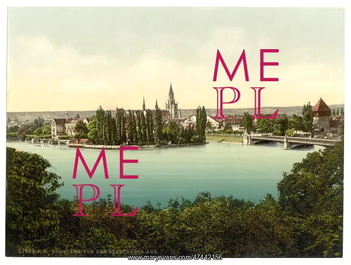 : From the Seestrasse, Constance (i.e. Konstanz), Baden, Germa : From the Seestrasse, Constance (i.e. Konstanz), Baden, Germa