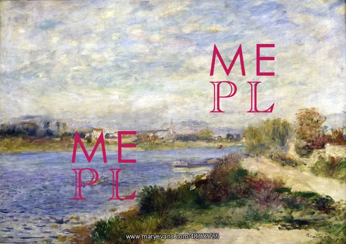 : The Seine at Argenteuil 1873: Pierre August : The Seine at Argenteuil 1873: Pierre August