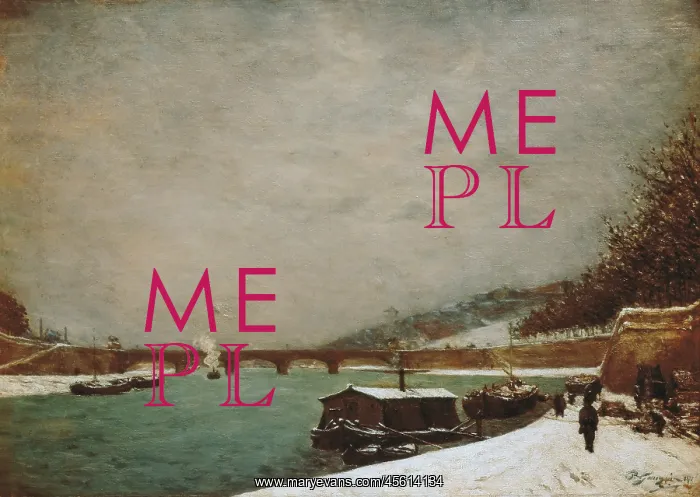 : The Seine at the Pont d'Iena, Winter : The Seine at the Pont d'Iena, Winter