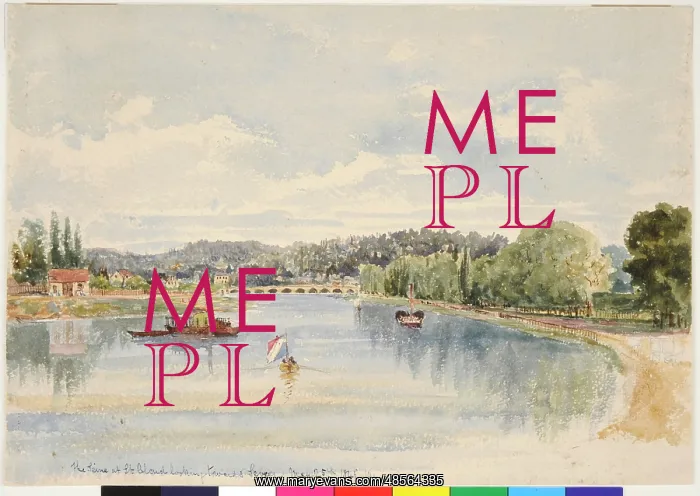 : The Seine at St. Cloud Looking Towards Sevres : The Seine at St. Cloud Looking Towards Sevres