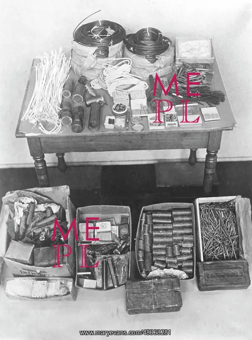 : Seized explosive material of the Communist : Seized explosive material of the Communist