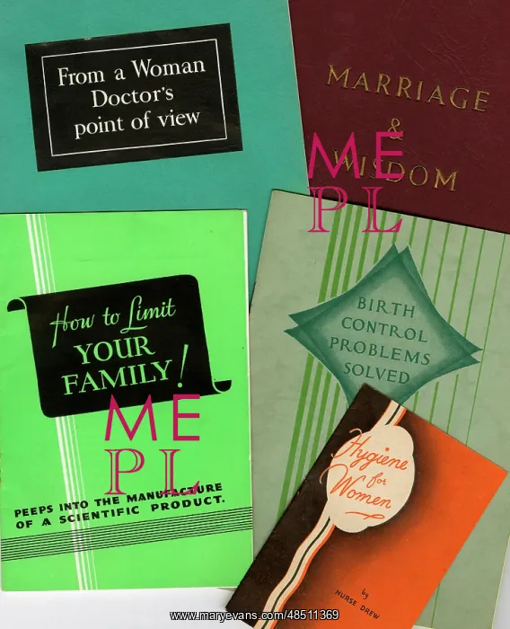 : Selection of birth control booklets : Selection of birth control booklets