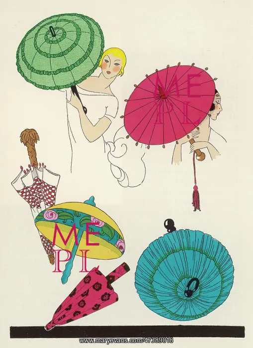 : Selection of parasols : Selection of parasols