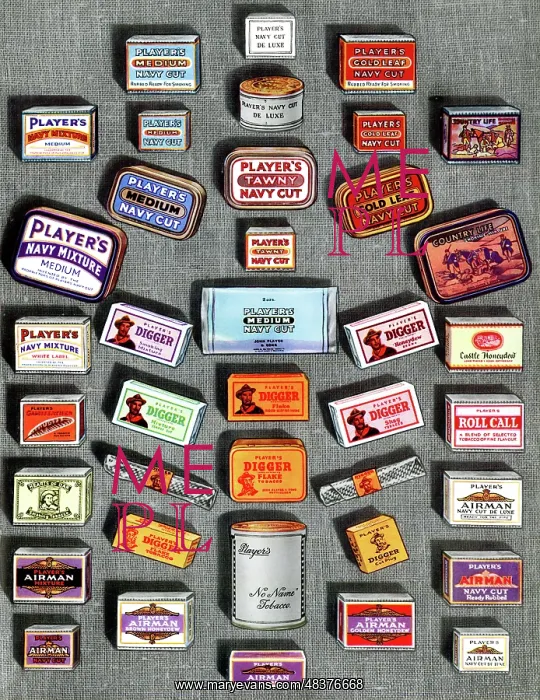 : Selection of Player's Tobacco and Cigar Packets : Selection of Player's Tobacco and Cigar Packets