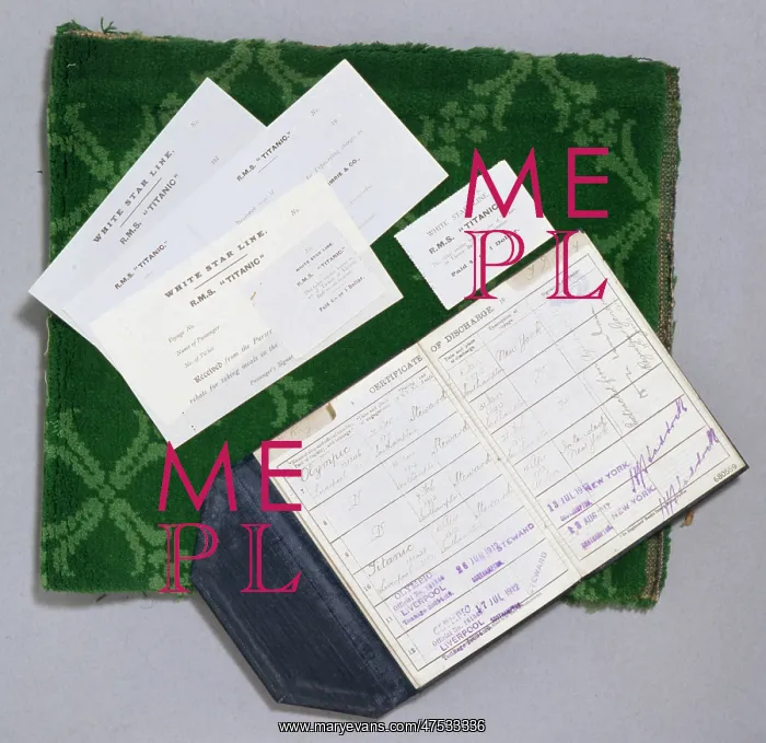 : Selection of Titanic items : Selection of Titanic items