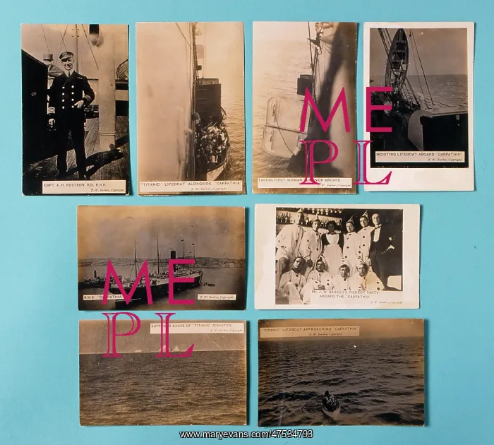 : Selection of Titanic postcards : Selection of Titanic postcards