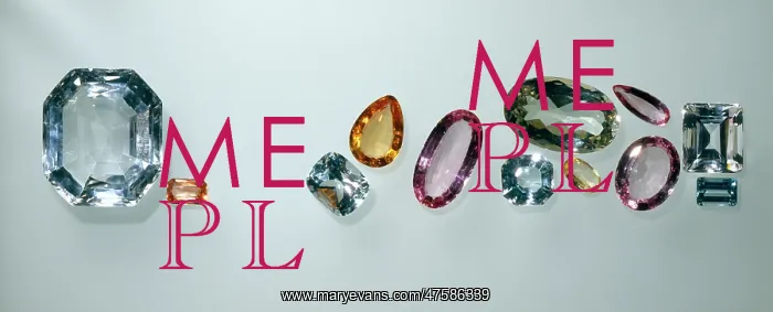 : A selection of topaz cut stones : A selection of topaz cut stones