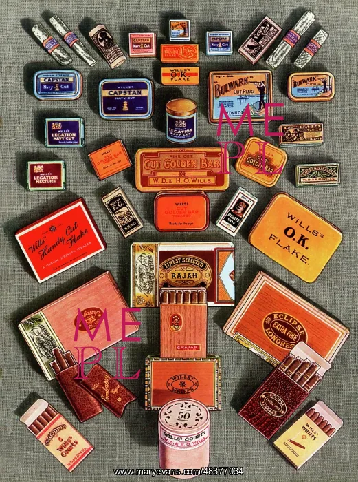 : Selection of Wills Tobacco and Cigar Packets : Selection of Wills Tobacco and Cigar Packets