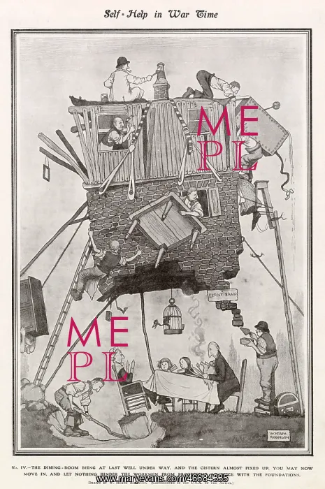 : Self-Help in War Time by Heath Robinson Building a Bungalow : Self-Help in War Time by Heath Robinson Building a Bungalow