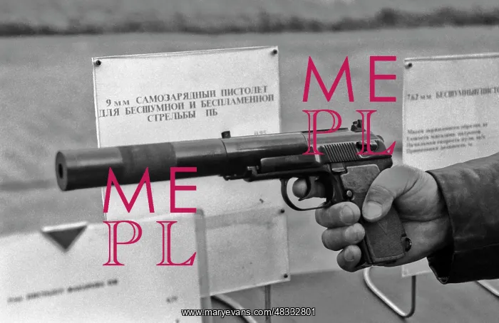 : Self-loading PB pistol with sound and flame suppression : Self-loading PB pistol with sound and flame suppression