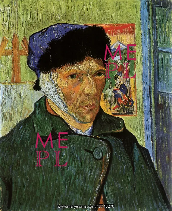 : Self-Portrait with Bandaged Ear, by Van Gogh : Self-Portrait with Bandaged Ear, by Van Gogh