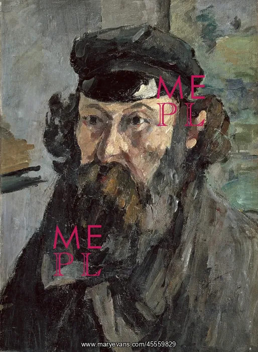 : Self-portrait in a Casquette, by Paul Cezanne : Self-portrait in a Casquette, by Paul Cezanne
