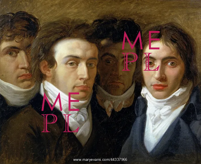 : Self-portrait with Cattaneo, Taverna and : Self-portrait with Cattaneo, Taverna and