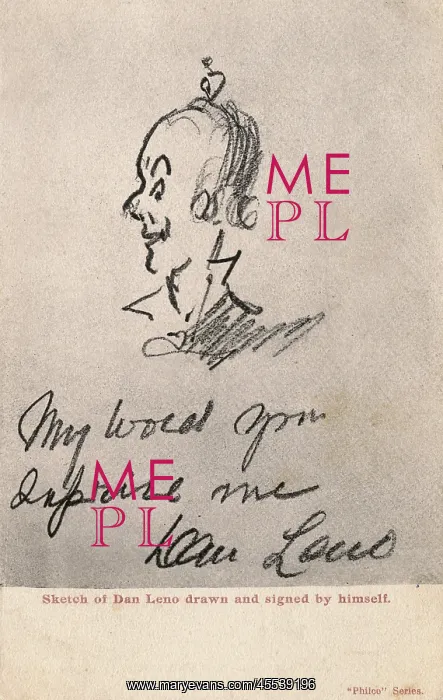 : Self portrait of Dan Leno : Self portrait of Dan Leno
