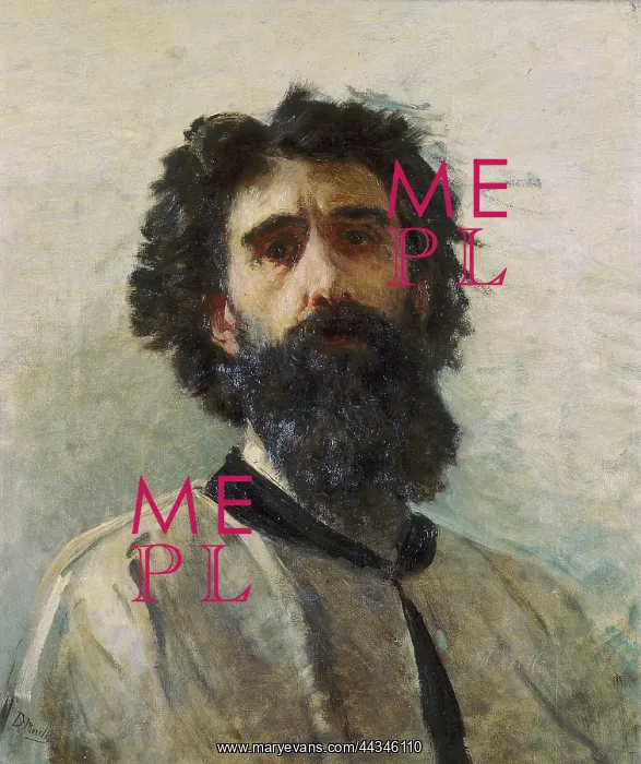 : Self-portrait of Domenico Morelli, Vasari : Self-portrait of Domenico Morelli, Vasari