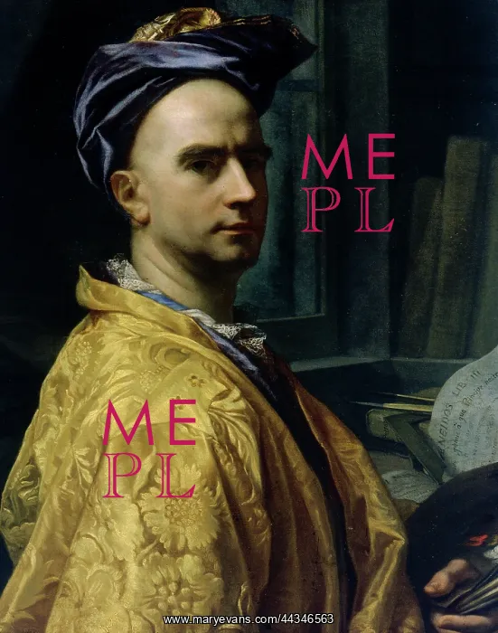 : Self-portrait of Domenico Parodi, Vasari : Self-portrait of Domenico Parodi, Vasari