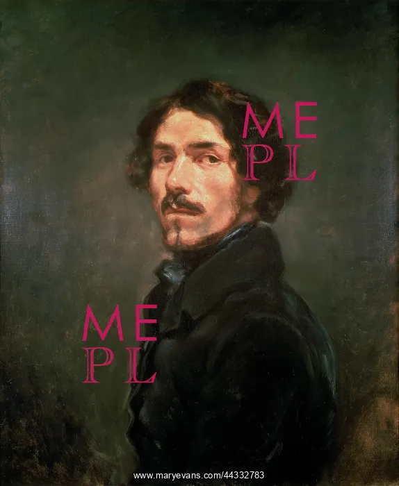 : Self-portrait by Eugene Delacroix in : Self-portrait by Eugene Delacroix in