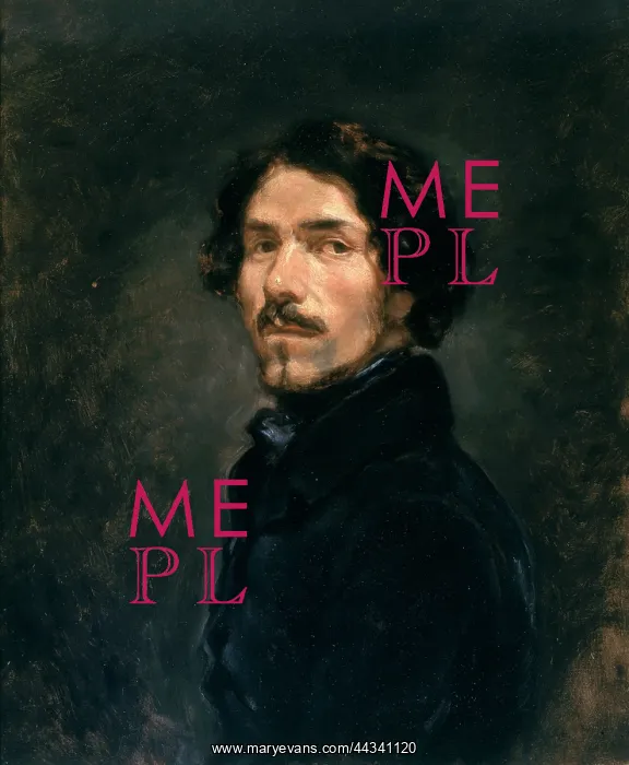 : Self-portrait of Eugene Delacroix, in : Self-portrait of Eugene Delacroix, in