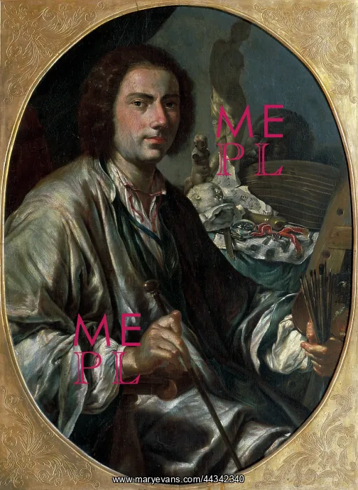 : Self-portrait of Francesco de Mura : Self-portrait of Francesco de Mura