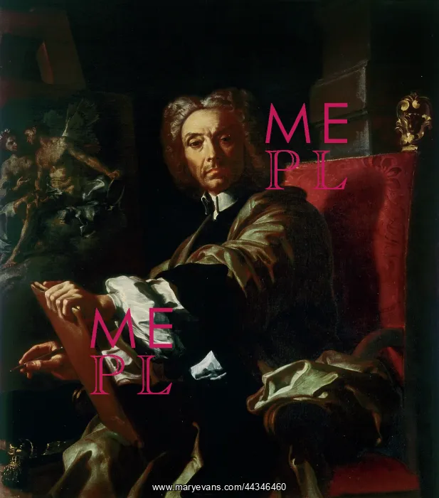 : Self-portrait by Francesco Solimena, in : Self-portrait by Francesco Solimena, in