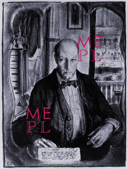 : Self-portrait of George Bellows (1882-1925), ? : Self-portrait of George Bellows (1882-1925), ?