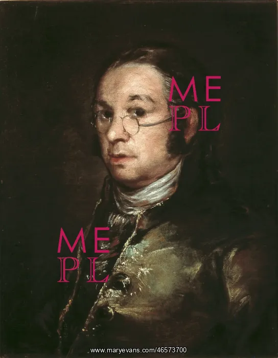 : Self-portrait with glasses, by Goya : Self-portrait with glasses, by Goya