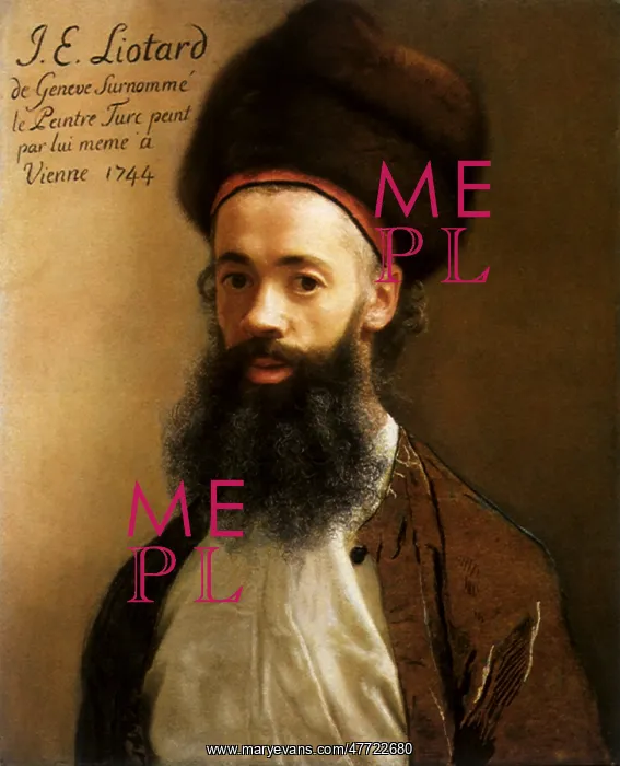 : Self-portrait of Jean-Etienne Liotard : Self-portrait of Jean-Etienne Liotard