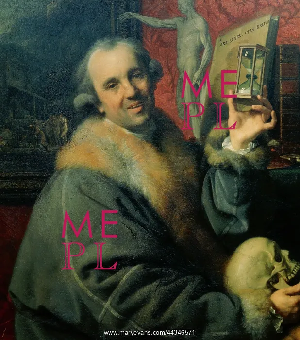 : Self-portrait of Johann Zoffany, in : Self-portrait of Johann Zoffany, in
