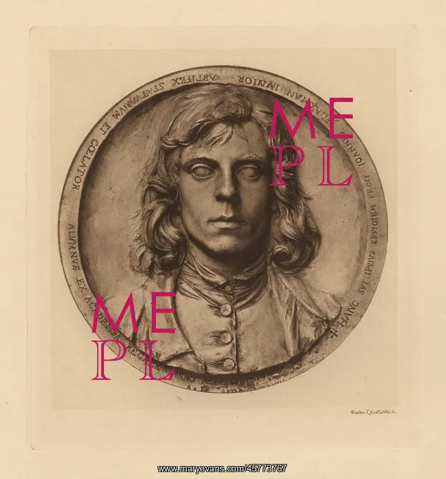 : Self-portrait of John Flaxman in terracotta : Self-portrait of John Flaxman in terracotta