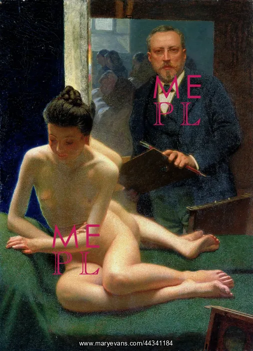 : Self-portrait in the Mirror, oil : Self-portrait in the Mirror, oil