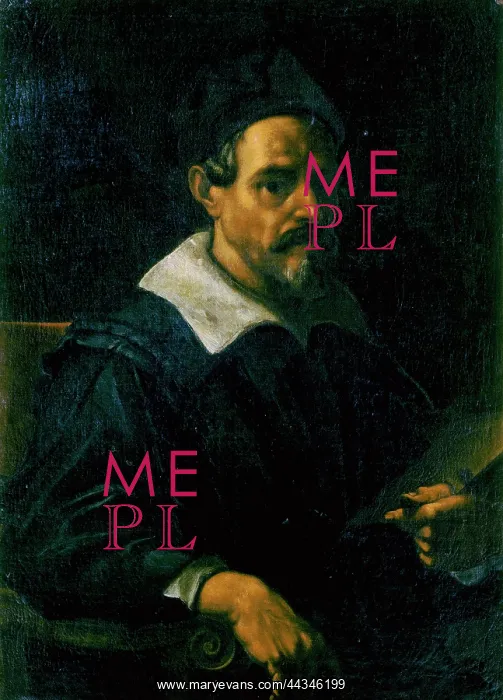 : Self-portrait of Pomarancio, Vasari Corridor : Self-portrait of Pomarancio, Vasari Corridor
