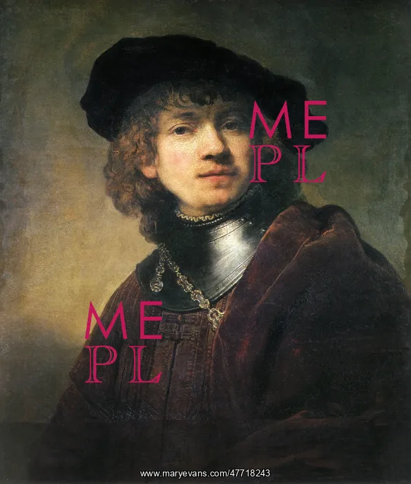 : Self-Portrait, by Rembrandt : Self-Portrait, by Rembrandt