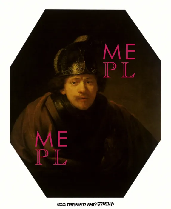 : Self-portrait by Rembrandt : Self-portrait by Rembrandt