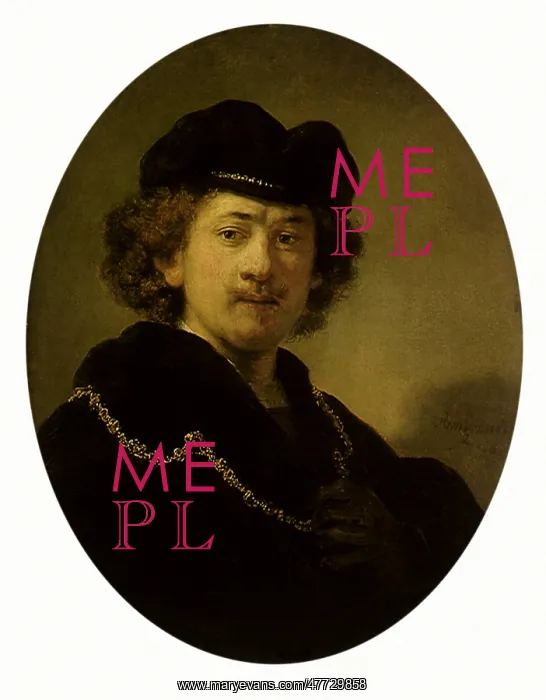  : Self-portrait by Rembrandt