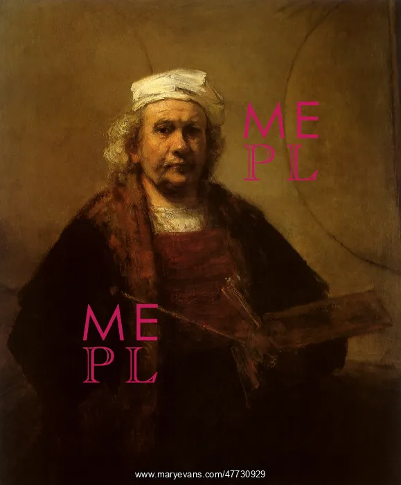 : Self-portrait by Rembrandt : Self-portrait by Rembrandt