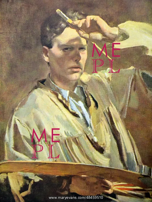 : Self-portrait by Rudolf Hermann Eisenmenger, published : Self-portrait by Rudolf Hermann Eisenmenger, published