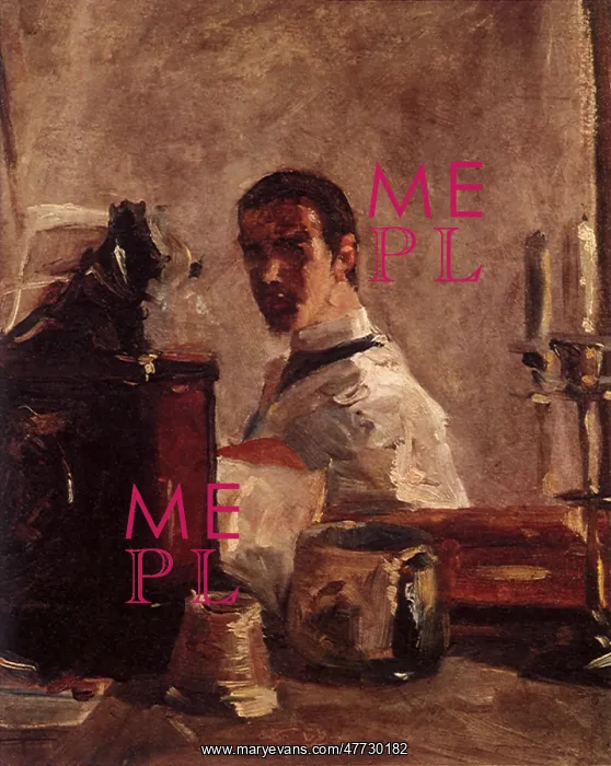 : Self-portrait by Toulouse-Lautrec : Self-portrait by Toulouse-Lautrec