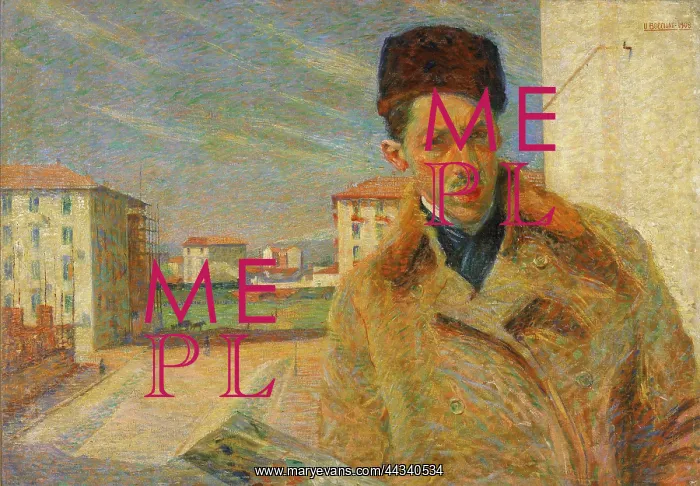 : Self-portrait of Umberto Boccioni, exhibited : Self-portrait of Umberto Boccioni, exhibited