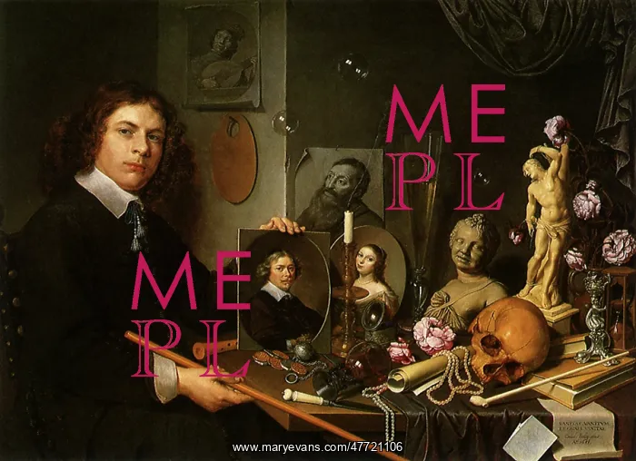  : Self Portrait with Vanitas Symbols
