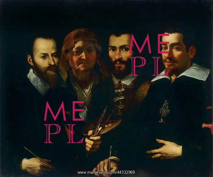 : Self-portrait of Ventura Salimbeni and : Self-portrait of Ventura Salimbeni and