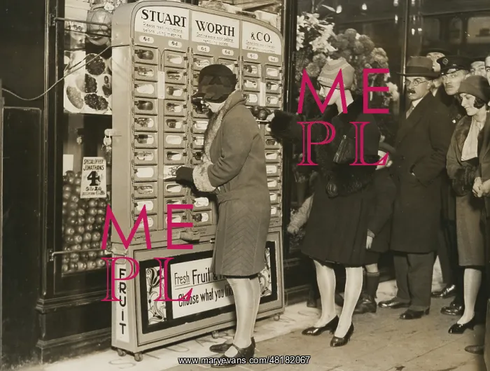 : Self-service kiosk, 1928 : Self-service kiosk, 1928
