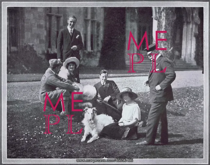 : The Selfridge family at Highcliffe Castle, 1921 : The Selfridge family at Highcliffe Castle, 1921