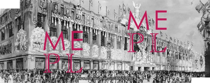 : Selfridges decorated for the 1937 Coronation : Selfridges decorated for the 1937 Coronation