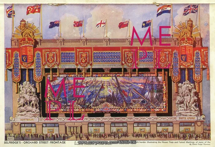 : Selfridge's Decorations for the Coronation of King George VI : Selfridge's Decorations for the Coronation of King George VI