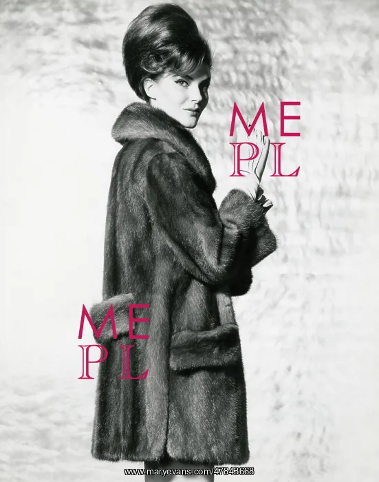 : Selincourt - Fur Coat - Own model - March 7, 1966 : Selincourt - Fur Coat - Own model - March 7, 1966