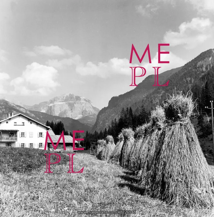 : Sella seen from Fassa Valley : Sella seen from Fassa Valley