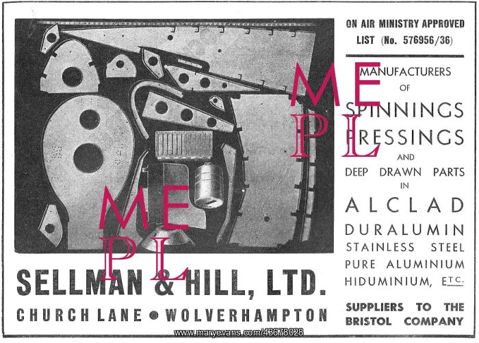 : Sellman & Hill - Sheet Metal Workers. Spinnings & Pressings : Sellman & Hill - Sheet Metal Workers. Spinnings & Pressings