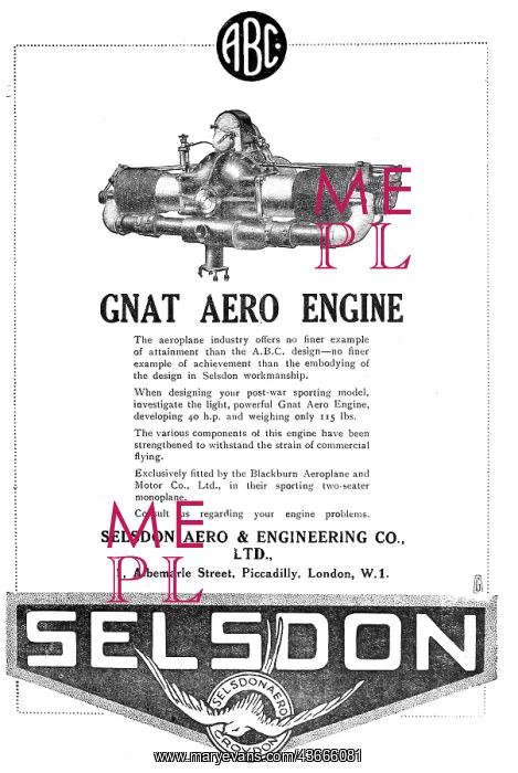 : Selsdon Engineering: Aero Engines - ABC Gnat : Selsdon Engineering: Aero Engines - ABC Gnat