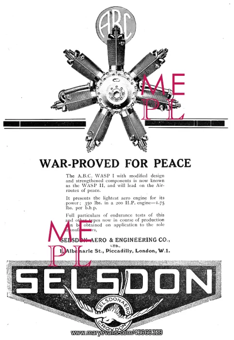 : Selsdon Engineering: Aero Engines - ABC Wasp II : Selsdon Engineering: Aero Engines - ABC Wasp II